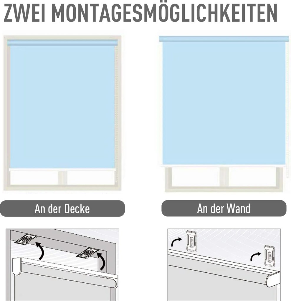 Markiza Pionowa Outsunny z Ochroną przed Słońcem i Wiatrem, Szara