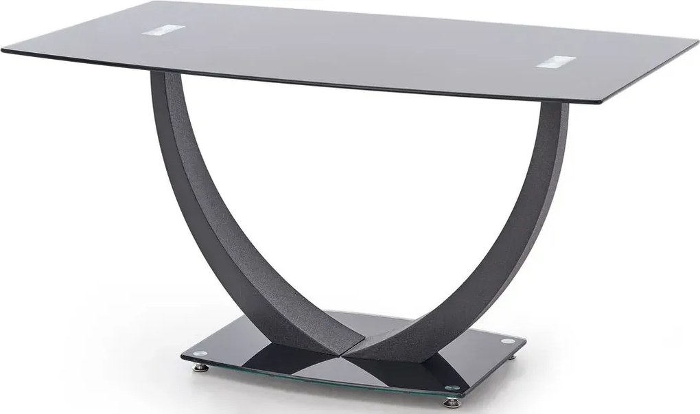 Szklany Czarny Stół L4-T06