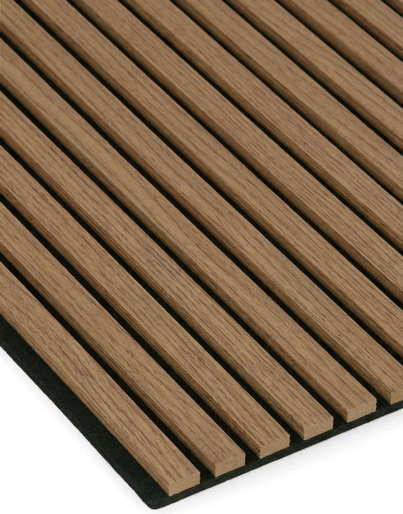 Drewniany panel akustyczny, 2400 x 600 mm, B2BP012, 5 szt, dąb koniakowy