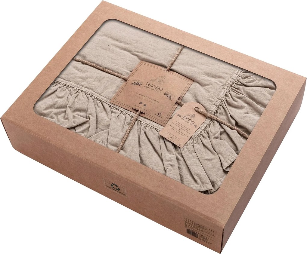 Pościel bawełniana 200x220cm oxford tan
