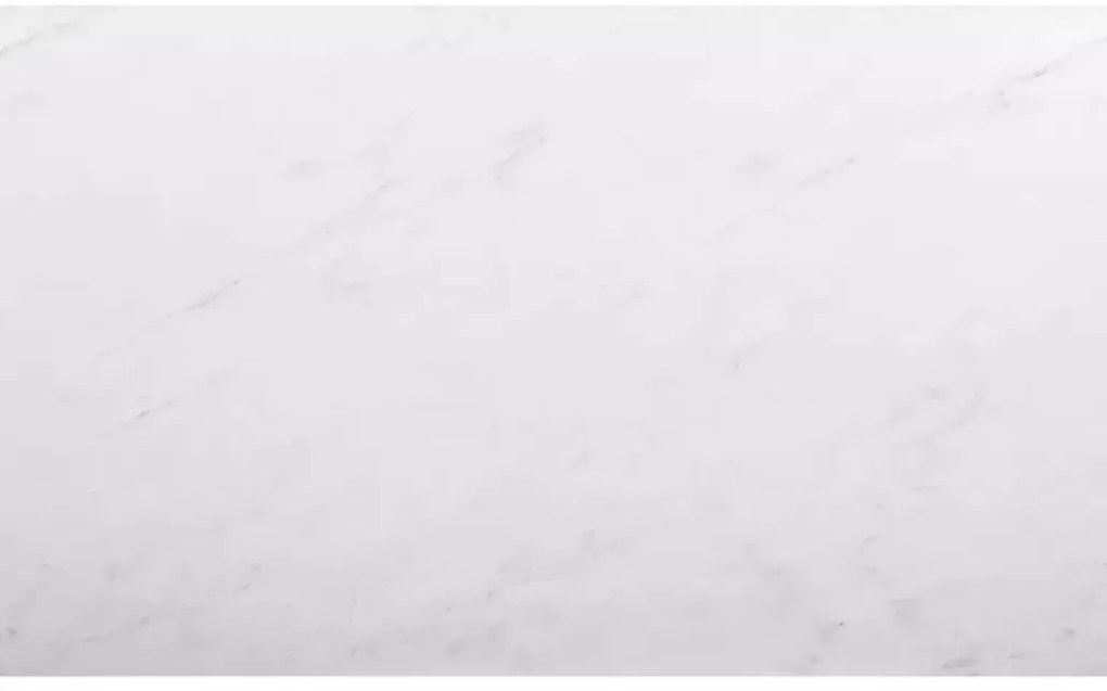 Promocja: Czarny stół jadalny RAMOD 100x60 cm, biały marmurowy dekor, II jakość