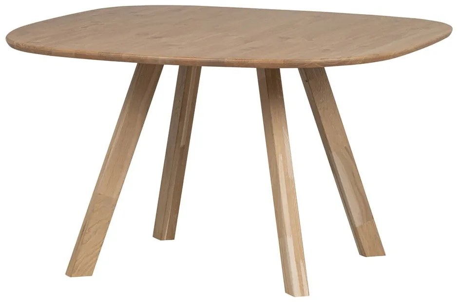 Stół z litego drewna dębowego 130x130 cm Tablo – WOOOD