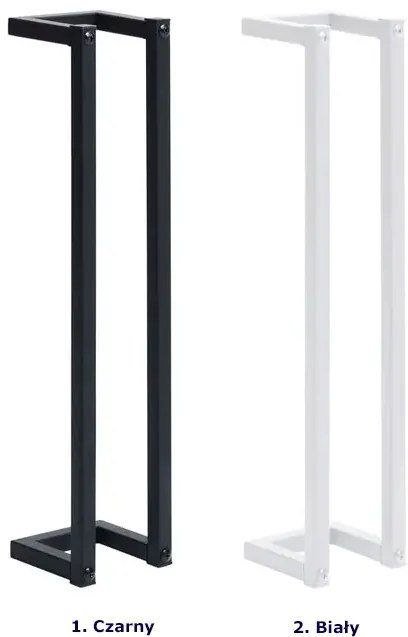 Czarny metalowy wieszak łazienkowy W8-F26