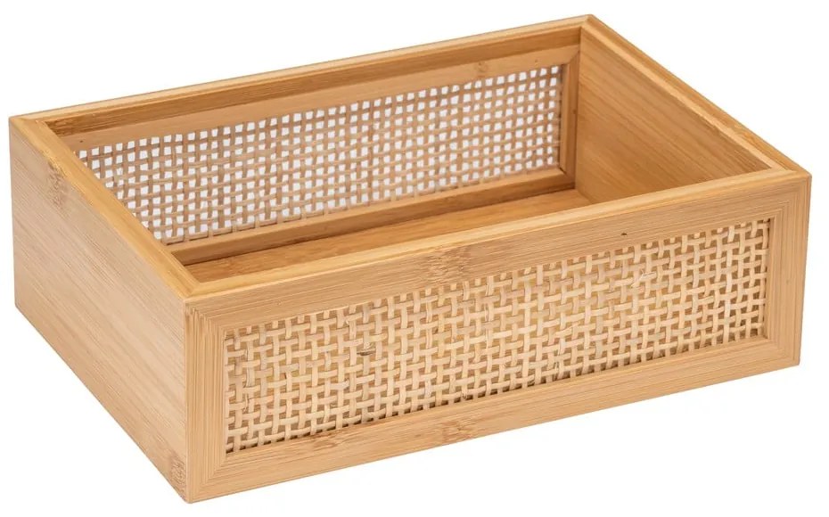 Bambusowy organizer łazienkowy Wenko Allegre, 22x7 cm