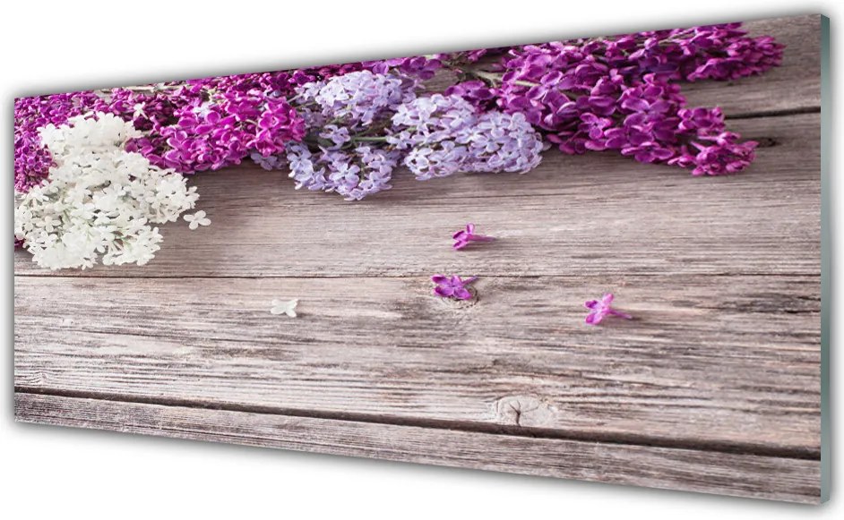 Panel Szklany do Kuchni Wyrafinowane Płatki Kwiatowe