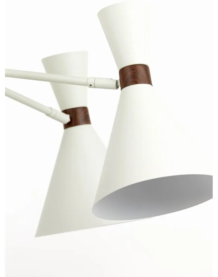 Biała lampa wisząca z metalowym kloszem ø 86,5 cm Hoodies – Light &amp; Living