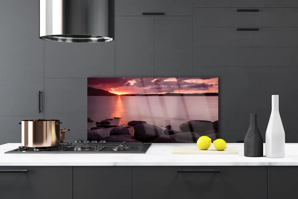 Panel Kuchenny Kamienny Brzeg Oceanu