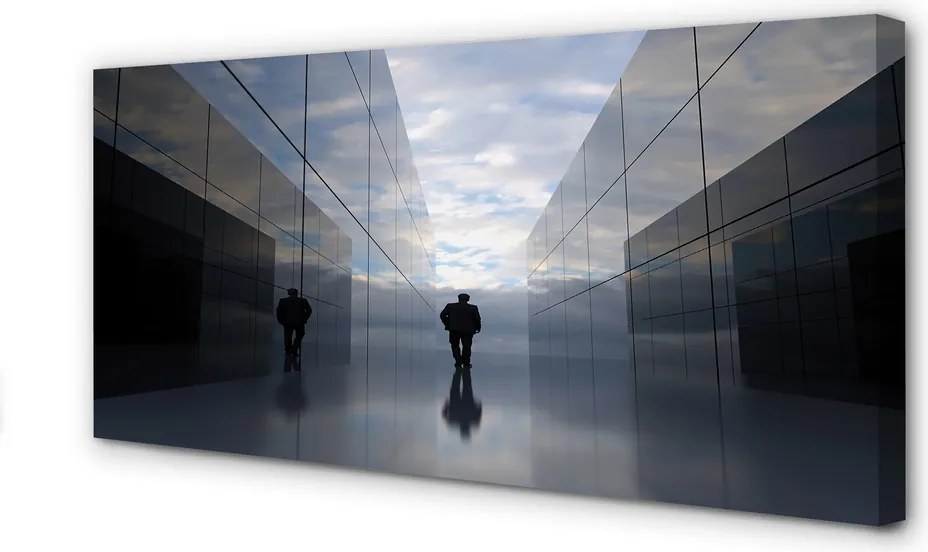 Obraz na płótnie Niebo w Lustrzanym Odbiciu