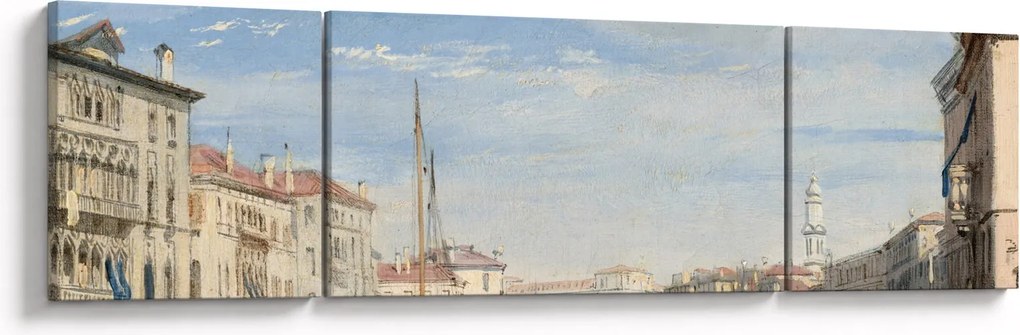 Obraz - Richard Parkes Bonington, The Grand Canal, reprodukcje (170x50 cm)