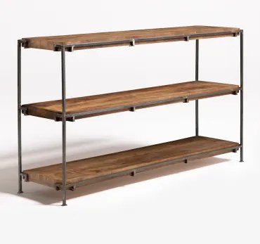 Regał Z 3 Półkami 90x160 Cm Z Drewna Mango Inme Drewno Mango - Sklum