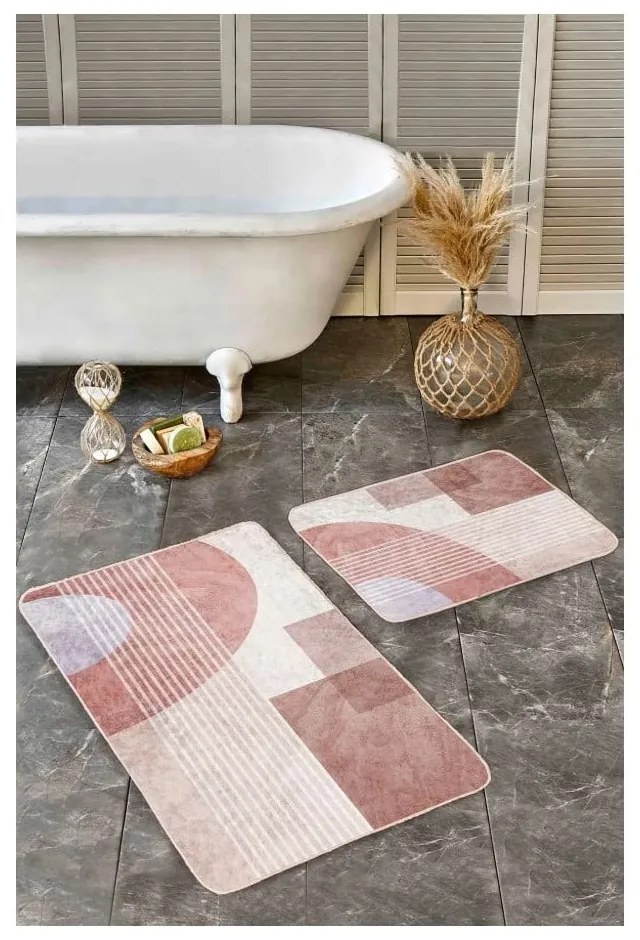 Aksamitne dywaniki łazienkowe zestaw 2 szt. 60x100 cm – Mila Home