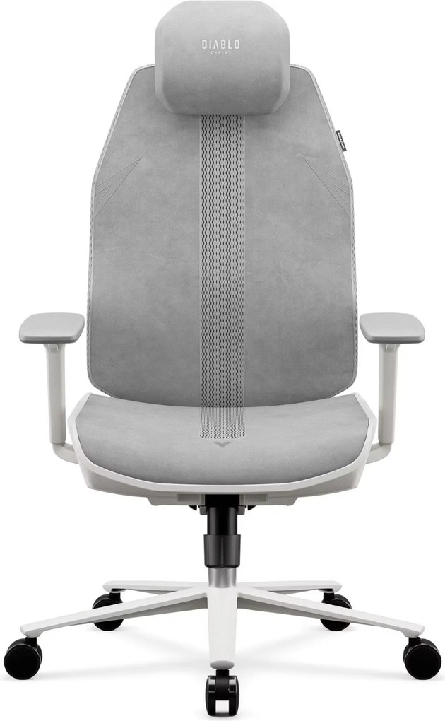 Fotel biurowy ergonomiczny Diablo V-Flash Light Grey