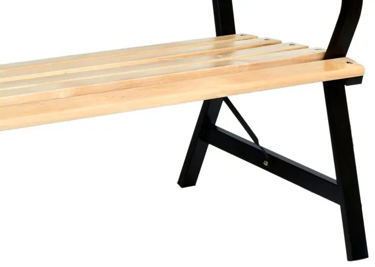 Ławka ogrodowa z oparciem i podłokietnikami S6-T87