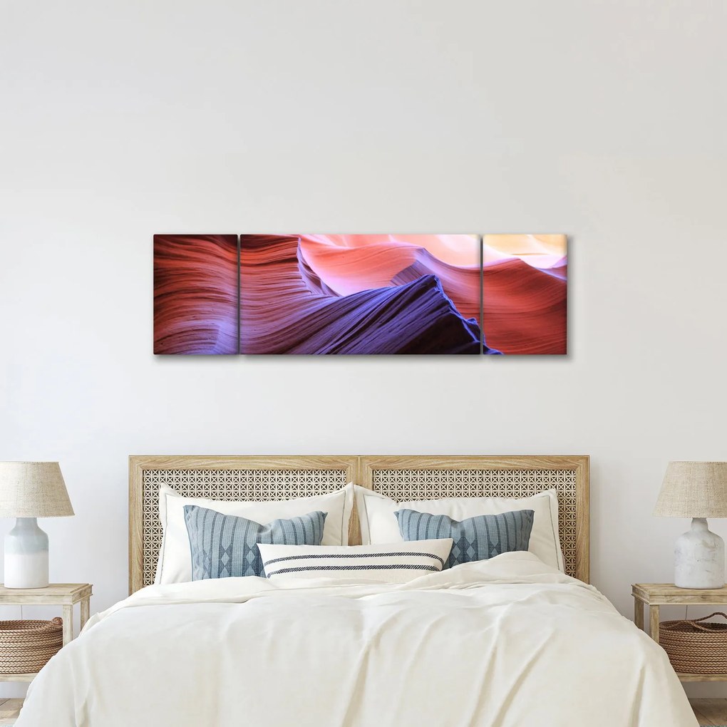 Obraz - kolorowy piasek (170x50 cm)