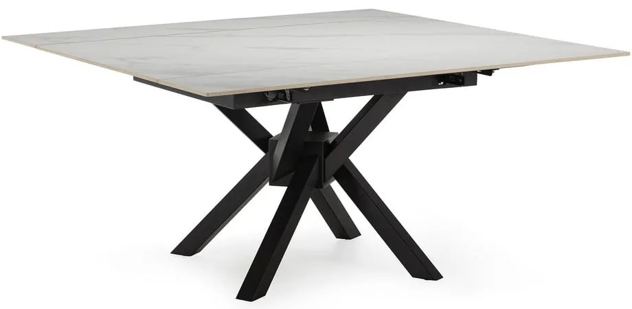 Rozkładany stół z dodatkowym blatem z kamiennym blatem 90x150 cm Arlene – Marckeric