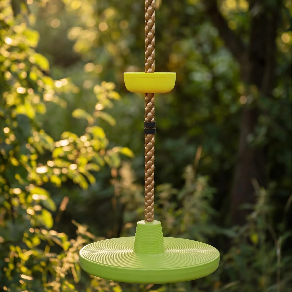 AIYAPLAY Ninja Line Zestaw Slackline dla Dzieci z Huśtawką, Platformami, Zestaw do Zabawy na Zewnątrz dla Dzieci w Wieku 3-8 Lat Zielony | Aosom PL