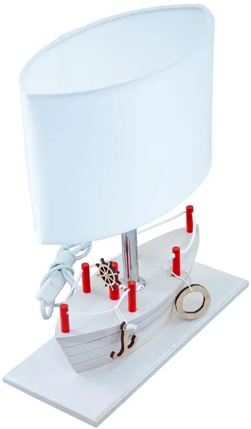 Bielona lampka nocna dla dzieci statek - 4X S184 T2-R98