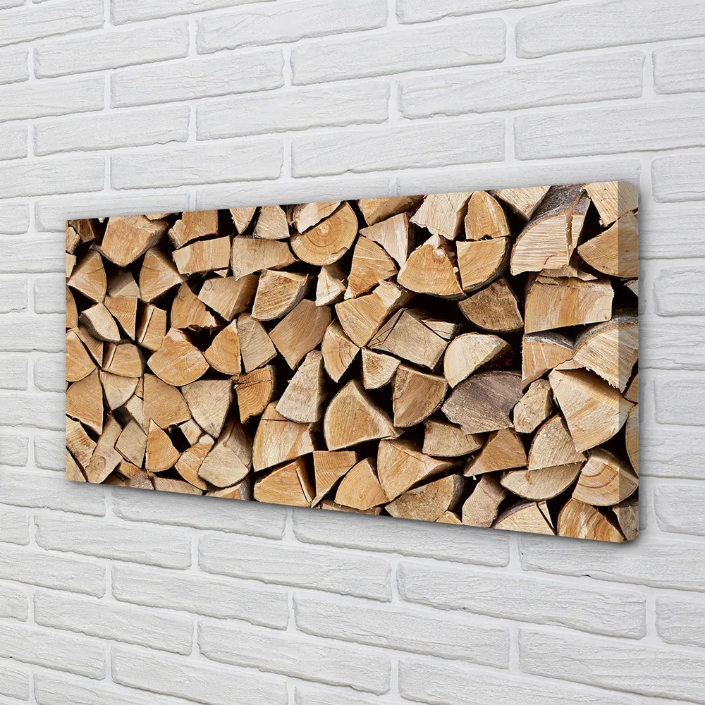 Duży obraz na płótnie Składowisko Drewna Opałowego