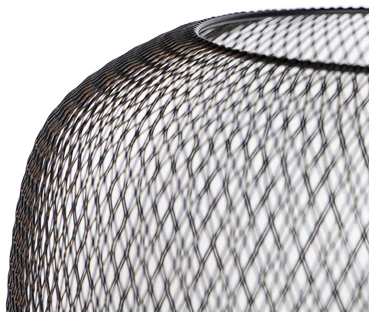 Nowoczesna czarna lampa stojąca - Bliss Mesh Nowoczesny Oswietlenie wewnetrzne