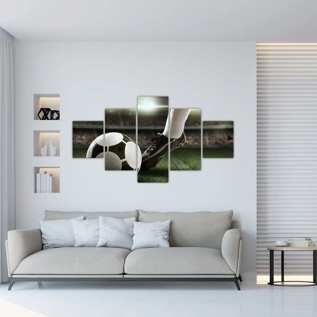 Obraz - Piłka nożna (125x70 cm)