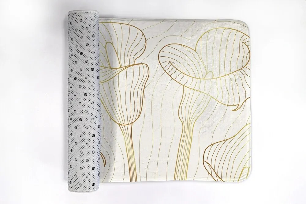 Dywanik łazienkowy Dywanik łazienkowy Linie Kwiaty