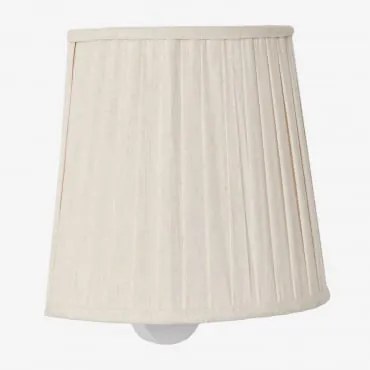 Kinkiet Ścienny Z Tkaniny O Efekcie Lnu Juliana Nature - Sklum