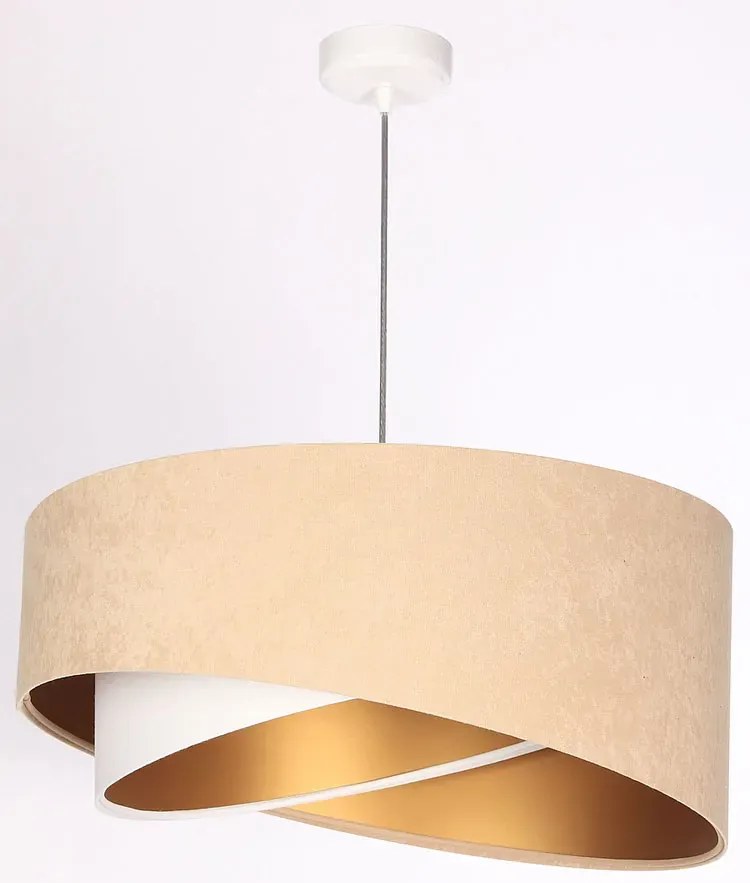 Beżowa skandynawska lampa wisząca - 5X EX983 R9-C44