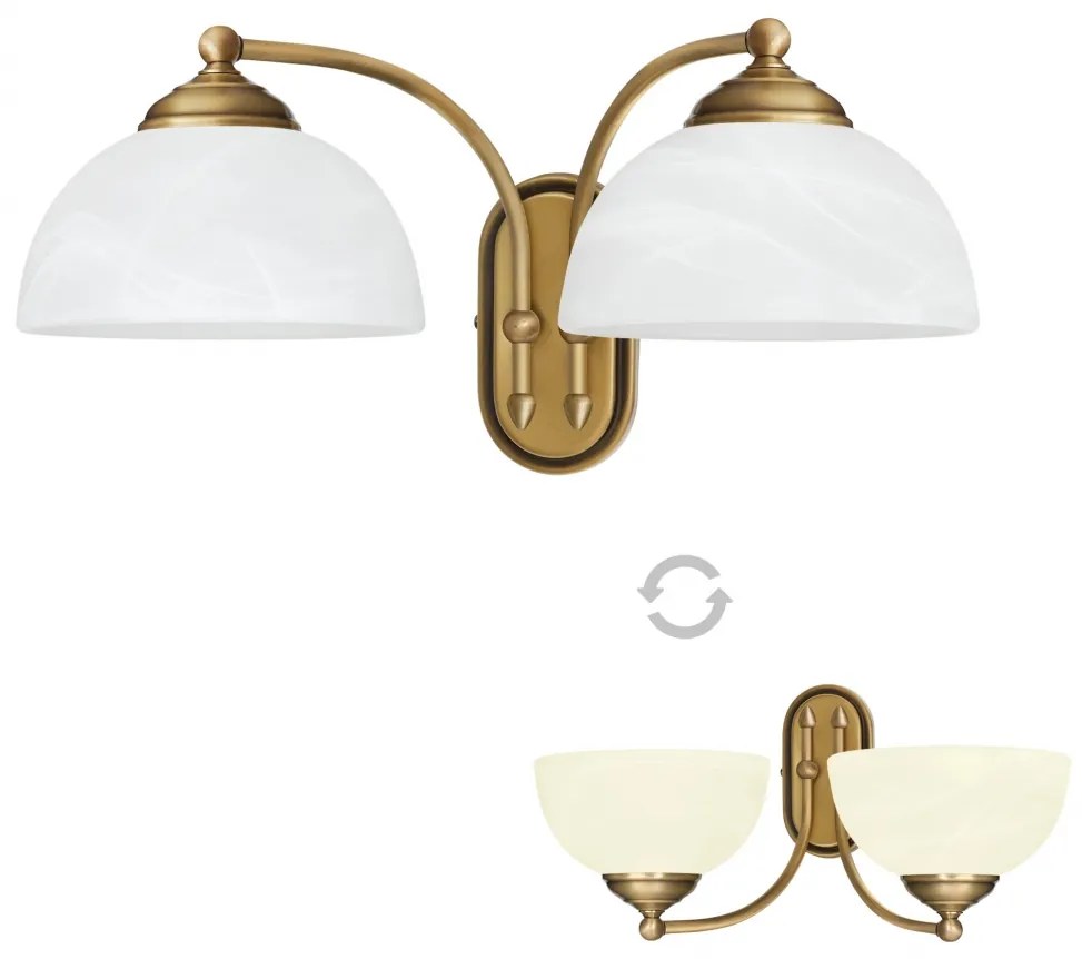 Klasyczny kinkiet z mosiądzu Y-K2