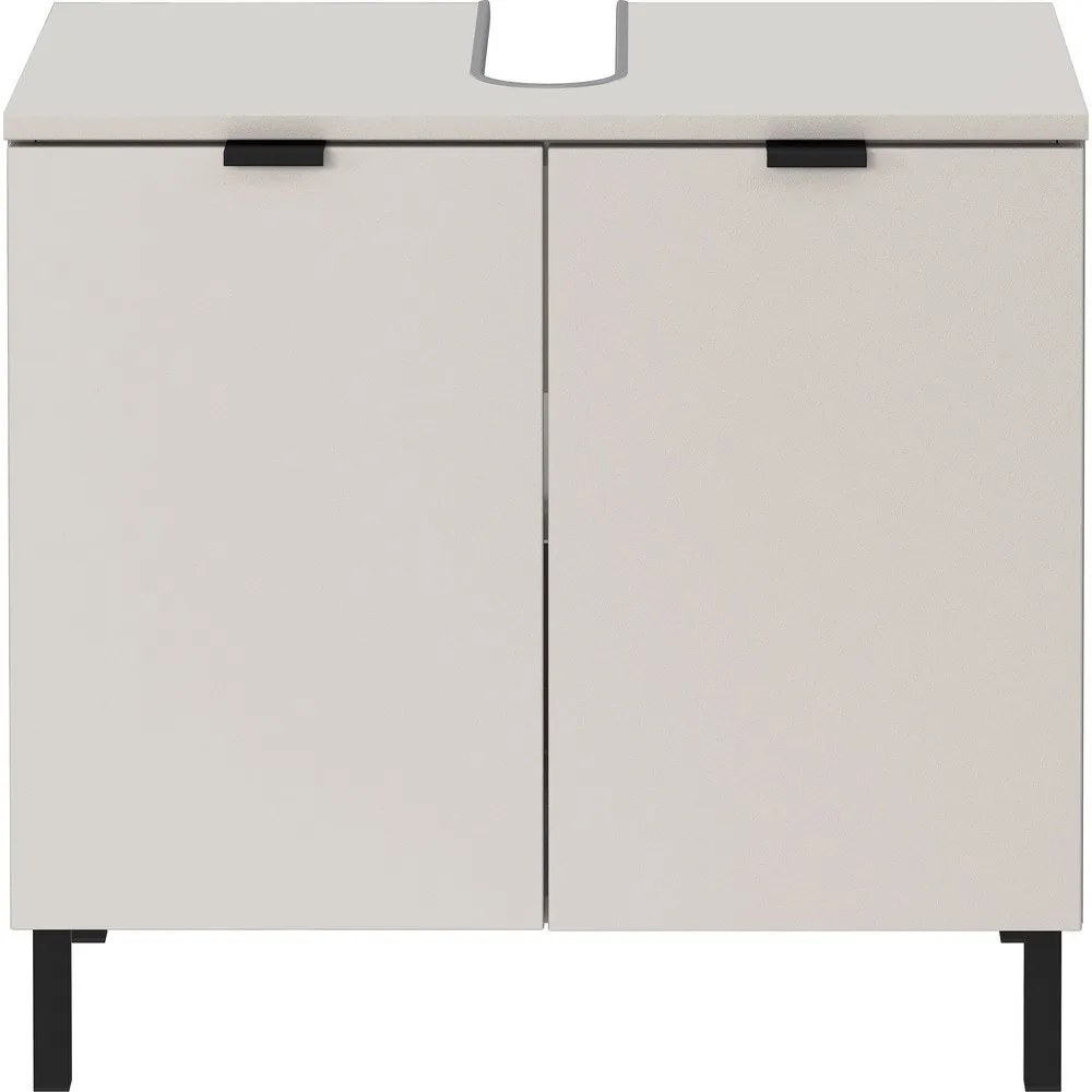 Kremowa szafka pod umywalkę 60x56 cm Arcena – Germania