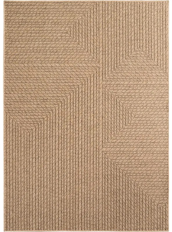 Dywan zewnętrzny Timber Geometryczny beżowy 120 cm x 170 cm