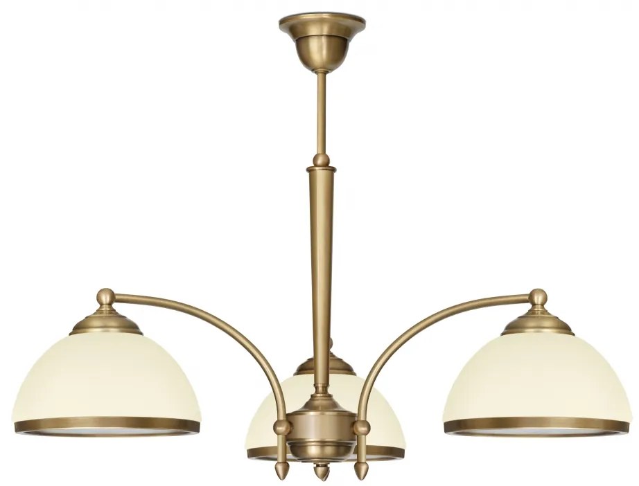 Żyrandol mosiężny potrójny YR-S3E