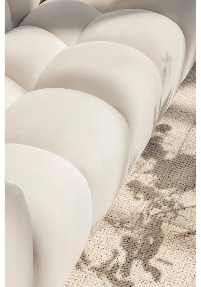 Zielona aksamitna sofa 225 cm Cube – Bonami Selection