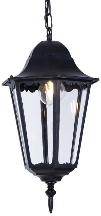 Czarna Lampa Wisząca Ogrodowa Retro M2-K39