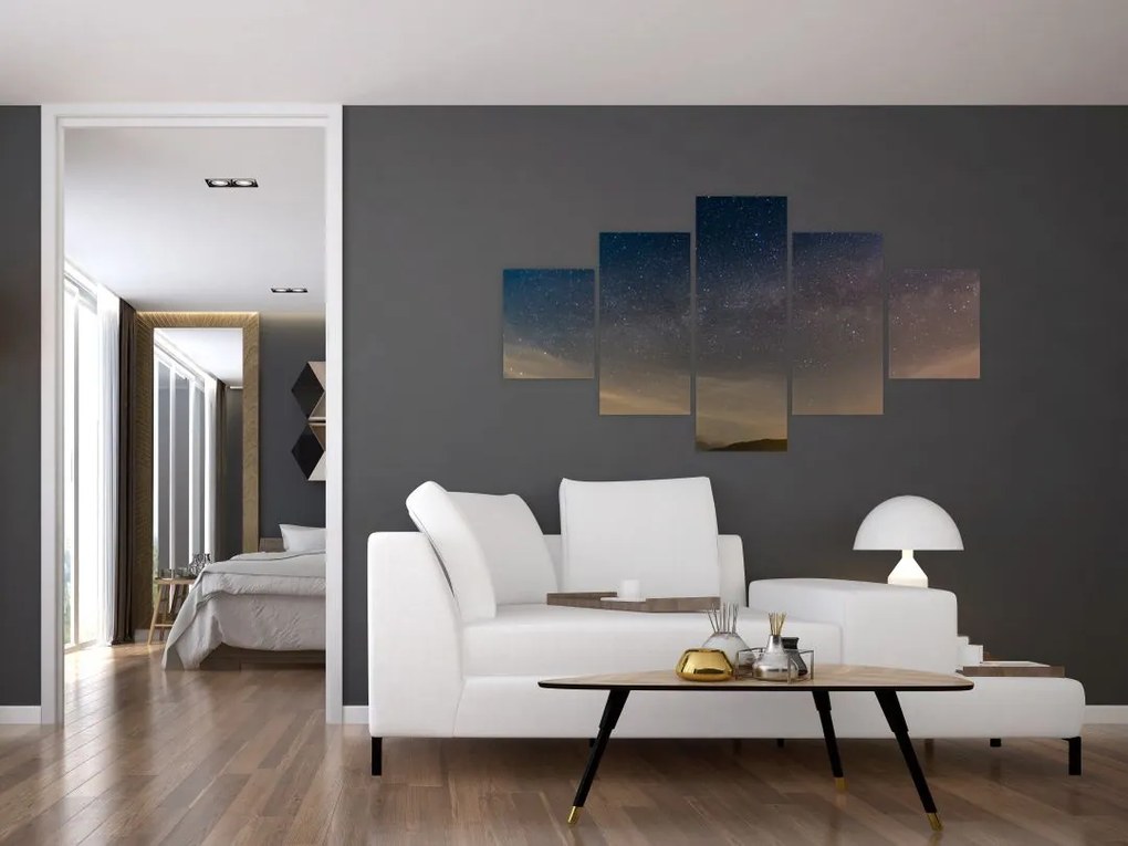 Obraz nocnego nieba (125x70 cm)