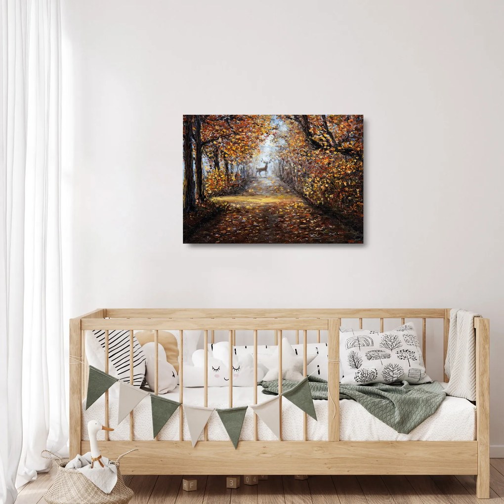 Obraz na szkle - Duch lasu (70x50 cm)