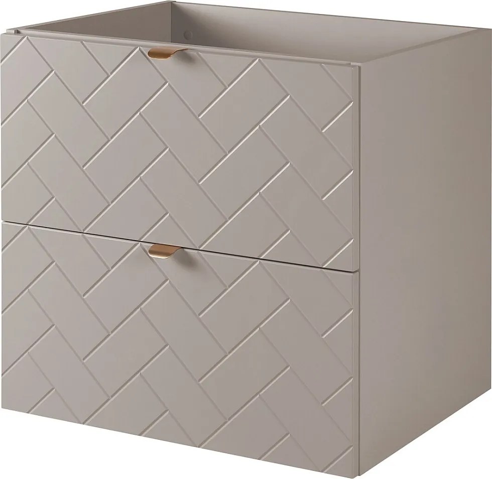 Meble łazienkowe, Kaszmir, 60 x 57 x 46 cm, złote uchwyty