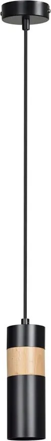 Czarna pojedyncza lampa wisząca - 10X D101 F2-D71