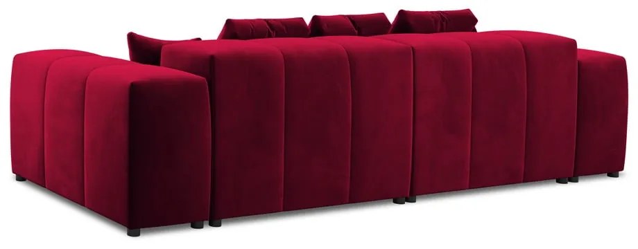 Czerwona aksamitna sofa 320 cm Rome Velvet – Cosmopolitan Design