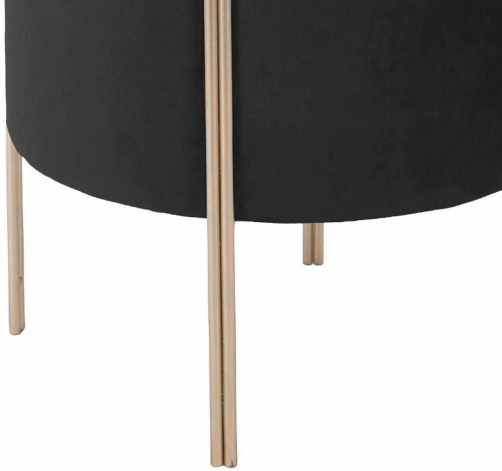 Stołek aksamitny VELVET, 33 cm