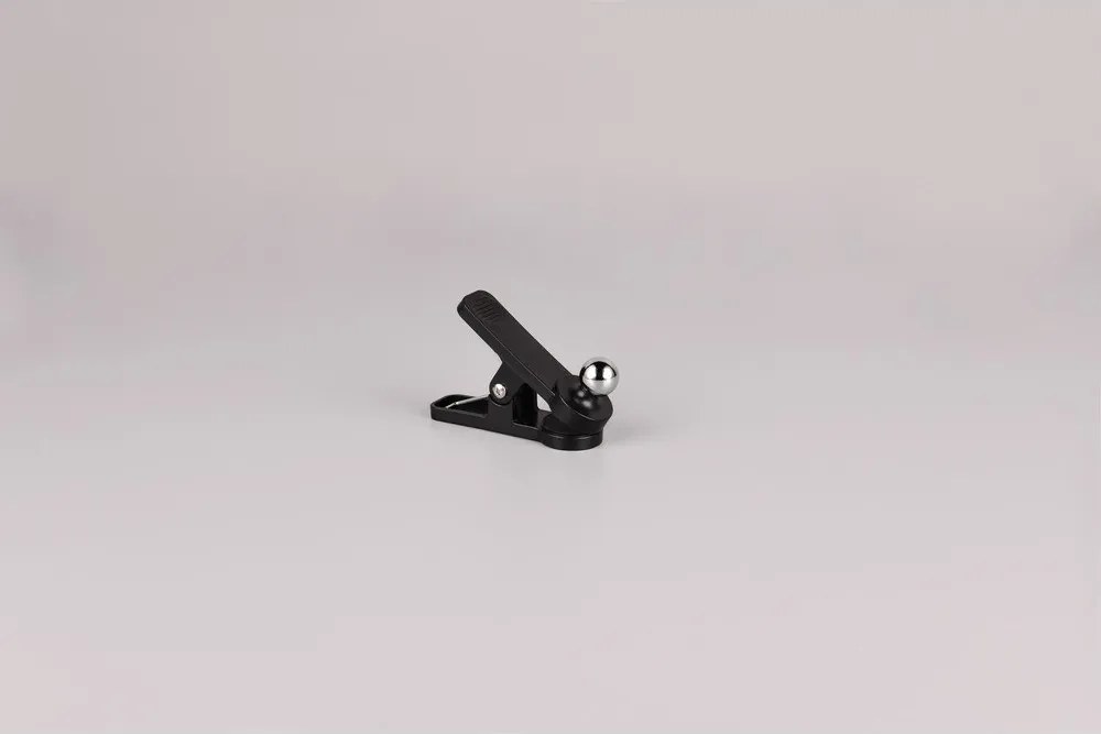 Czarna lampa stołowa LED ze ściemniaczem i klipsem (wys. 41 cm) Maxima – Reality