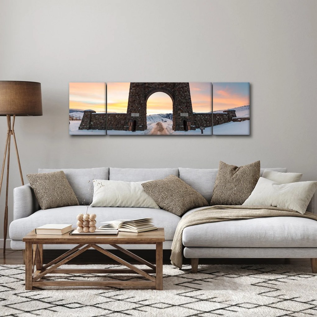 Obraz bramy, Yellowstone (170x50 cm)