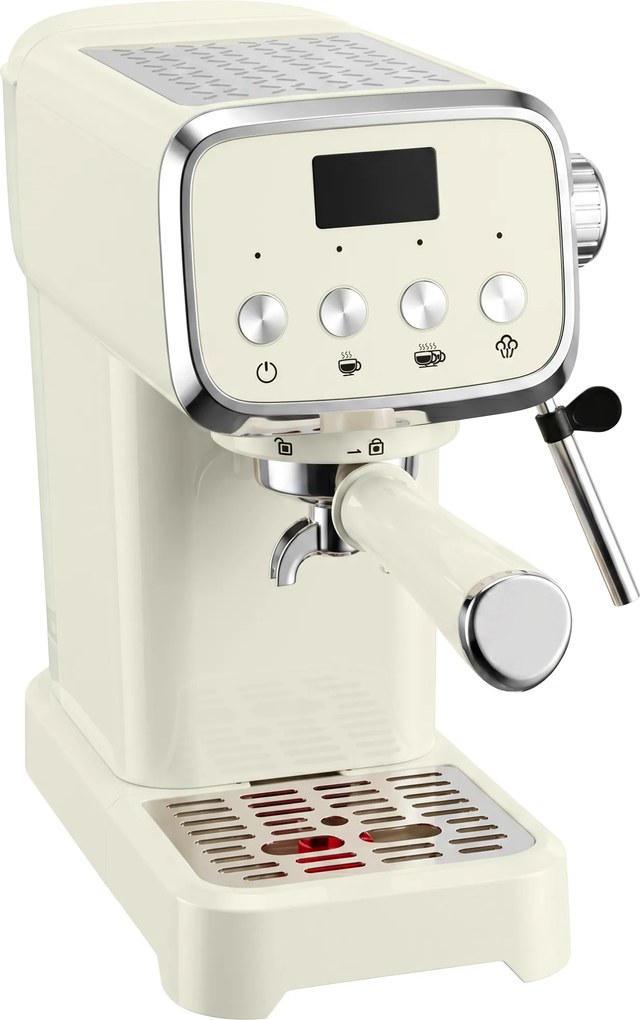 HOMCOM Ekspres kolbowy 20 bar z spieniaczem do mleka i wyjmowanym zbiornikiem 1,2 L do Espresso | Aosom PL