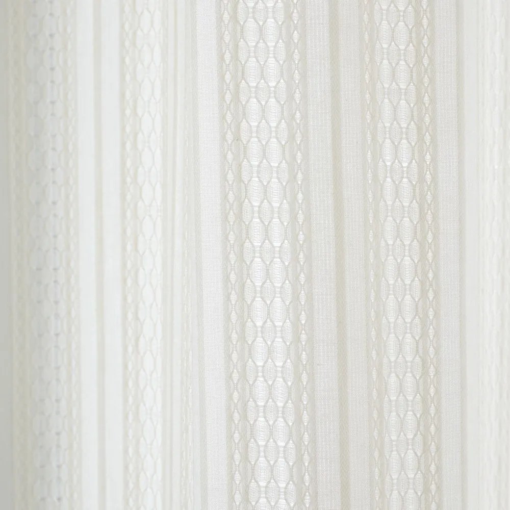 Biała bawełniana firanka 140x137 cm Zofia Broderie Anglaise – Pineapple Elephant