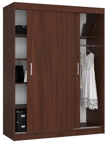 Klasyczna szafa przesuwna wenge M8-P45