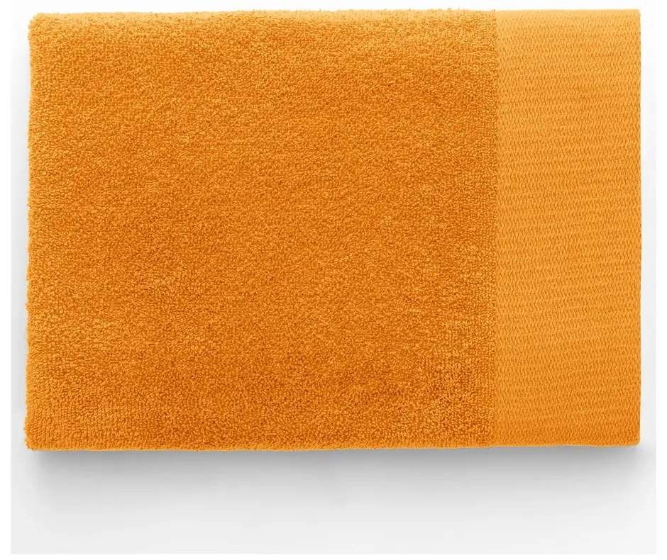 Pomarańczowy bawełniany ręcznik kąpielowy frotte 70x140 cm Amari – Restilo
