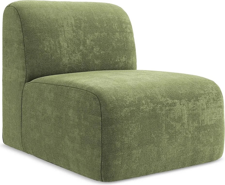 Moduł - z tkaniny szenilowej - zielony - LANI