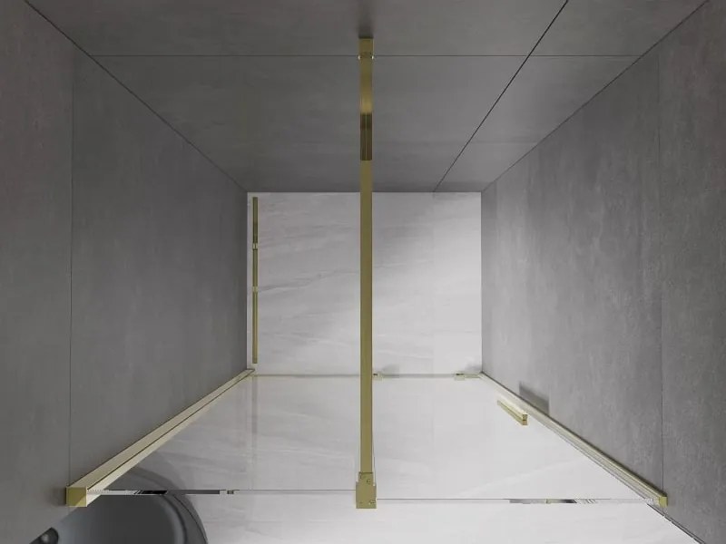 Mexen Velar drzwi prysznicowe rozsuwane 100 cm, transparent, złote - 871-100-000-01-50