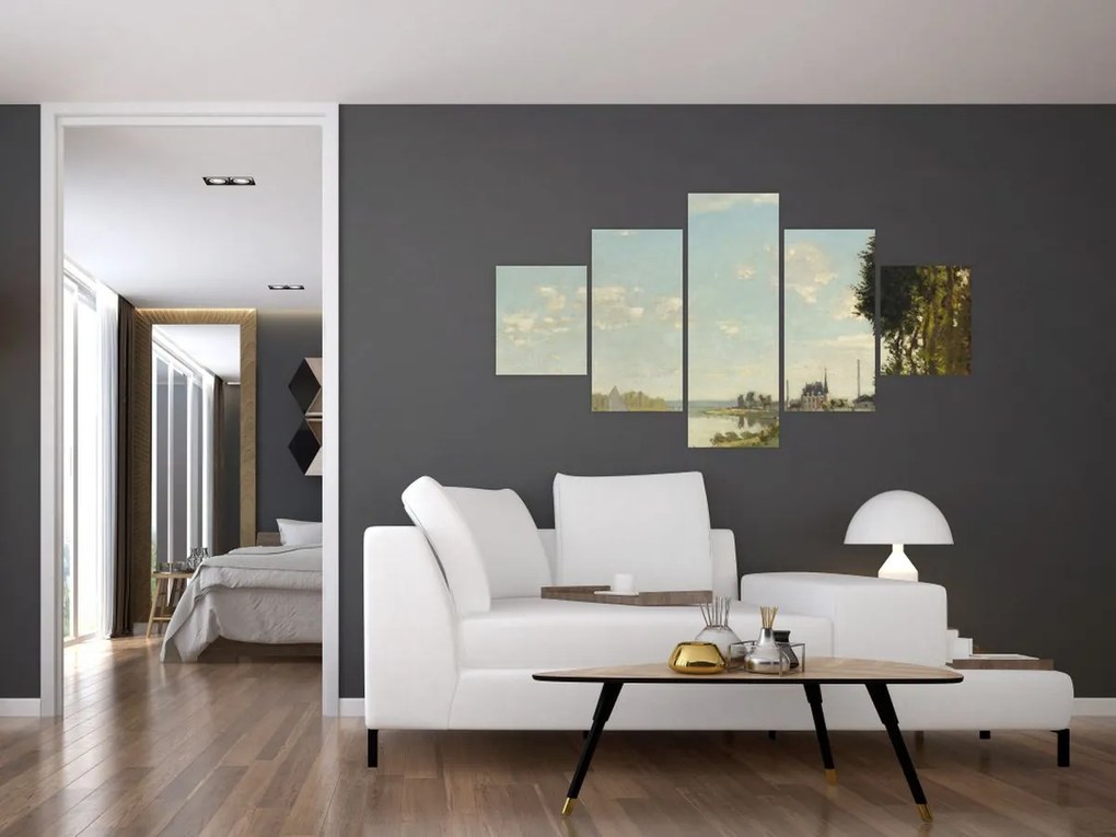 Obraz - Claude Monet, Argenteuil, reprodukcje (125x70 cm)
