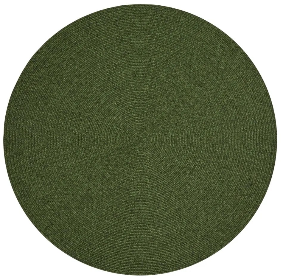 Zielony okrągły dywan odpowiedni na zewnątrz ø 150 cm – NORTHRUGS