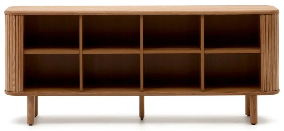 Komoda w dekorze jesionu z drzwiami przesuwnymi w naturalnym kolorze 180x75,5x40 cm Mailen – Kave Home